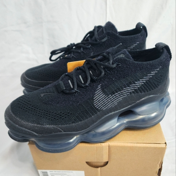 New Nike Air Max Scorpion Flyknit Black DJ4701-003 - Picture 1 of 8